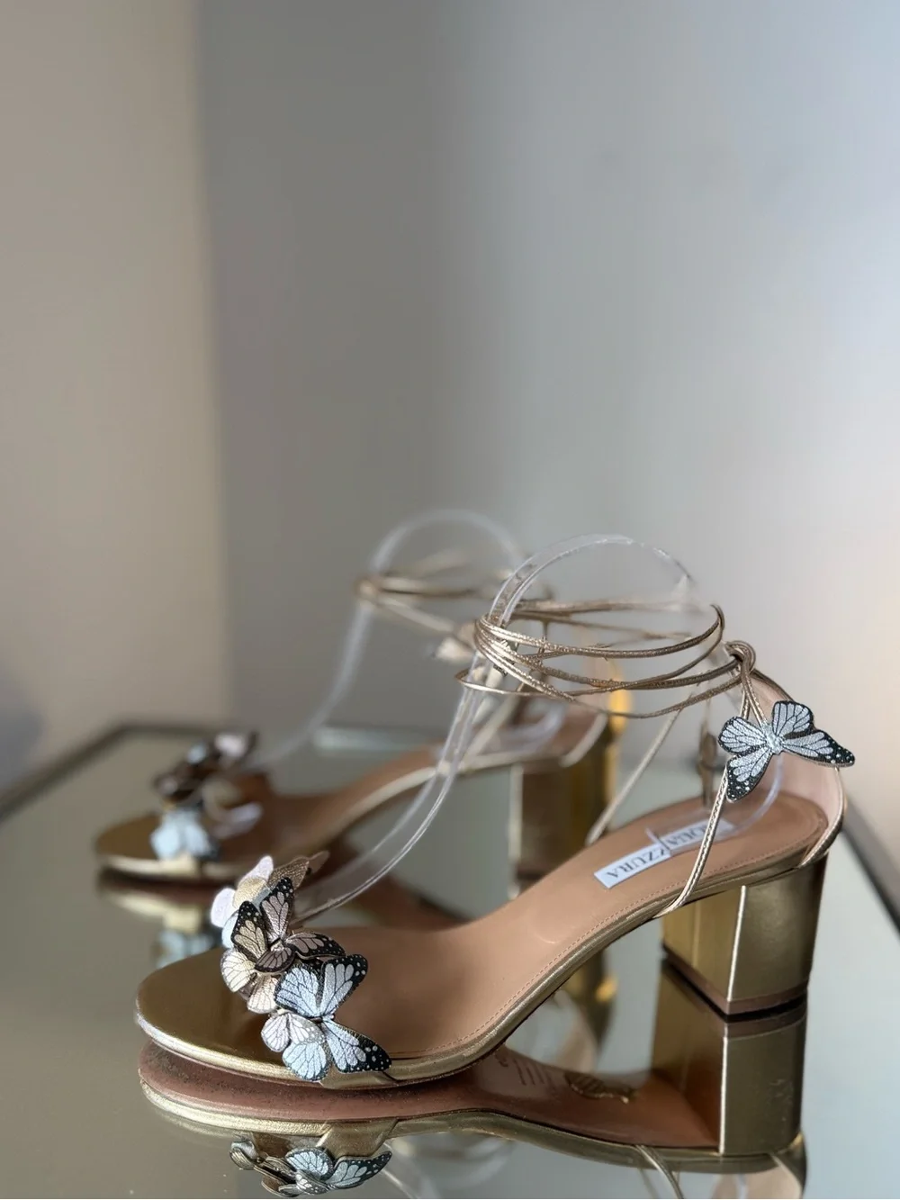 Aquazzura Papillon Sandal 50 $995 40.5